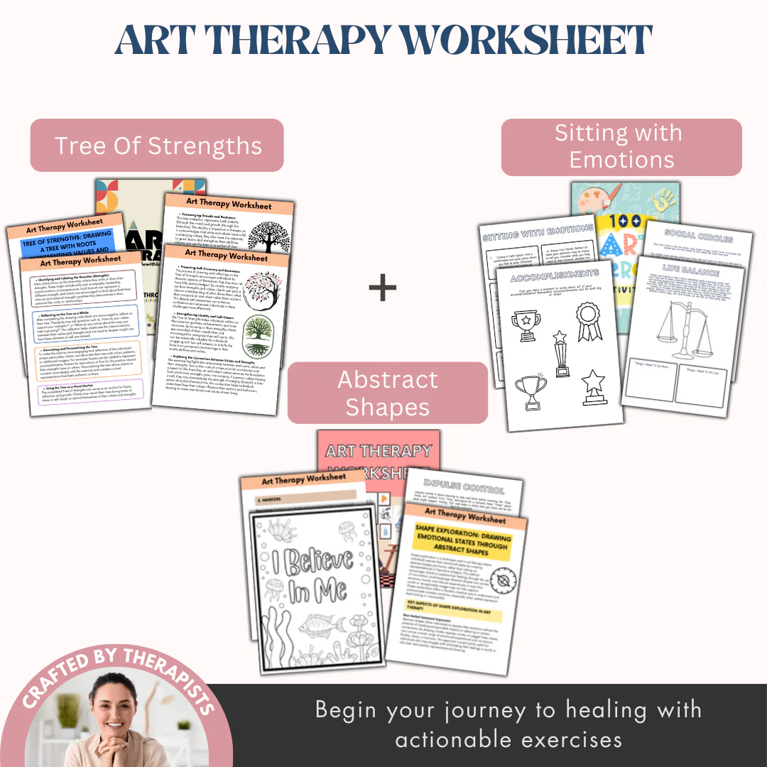 200+ Art Therapy Worksheets